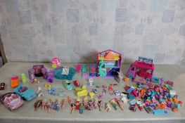 Polly Pocket Dolls, Accessories, Cars, Museum