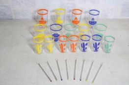 16 Homer Laughlin Fiesta Ware Go Along Glasses