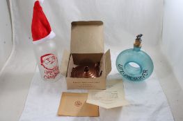 2 Liquor Decanters, Florence Nightingale Lamp