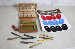 Straight Razors, Jewelry Box, Store Display Combs