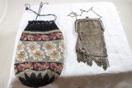 2 Flapper Purses 1 is Whiting Davis Brand