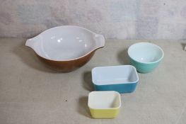 Pyrex Cinderella Bowl& 3 Other Pieces of Pyrex