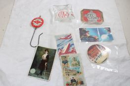 Advertising, Luggage Decals, Ashtray & More