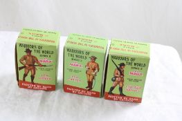 3 Marx Warriors of the World Series II in Boxes