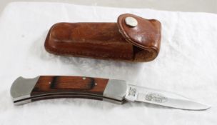 Knife Makers C96 Folding Lock Blade Knife w/Sheath