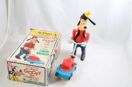 Disney Goofy Bump n Go Lawn Mower in Box