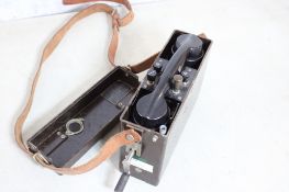 Swedish Military Ericsson Bakelite Crank Telephone