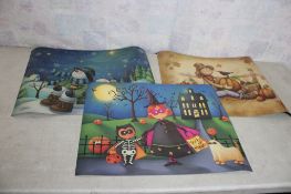 3 Magnetic Holiday Theme Dishwasher Covers