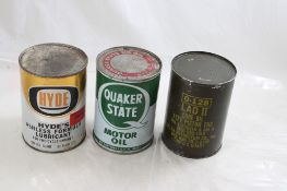 Quaker State, Hyde, LAD II Motor & Lube Oil Cans