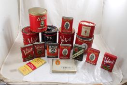 15 Advertising Tobacco Cans & Pocket Tins
