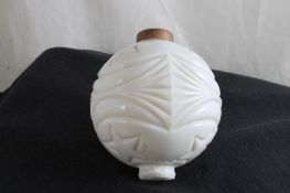 Milk Glass Moon & Stars Lightning Rod Ball
