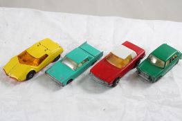 4 Matchbox Lesney England Vehicles