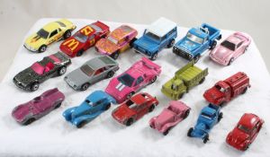 17 Hot Wheels, Matchbox & Tootsietoy Vehicles
