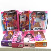 7 Mattel Halloween Themed Barbie Dolls