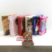 7 Mattel Boxed Barbie Dolls Peter Rabbit & More
