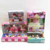 8 Mattel Kelly Barbie Dolls and Playsets