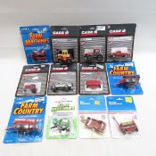 Ertl 1:64 Scale Diecast Tractor and Implements