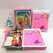 Vintage Barbie Doll Case & Accessories