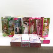 11 Mattel Holiday, Season Barbie Dolls