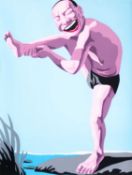 Yue Minjun (1962 Daqing – lebt in Peking)