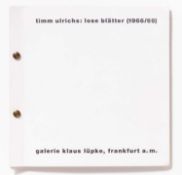 Timm Ulrichs (1940 Berlin – lebt in Berlin)