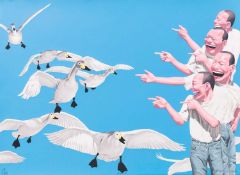 Yue Minjun (1962 Daqing – lebt in Peking)