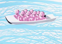 Yue Minjun (1962 Daqing – lebt in Peking)