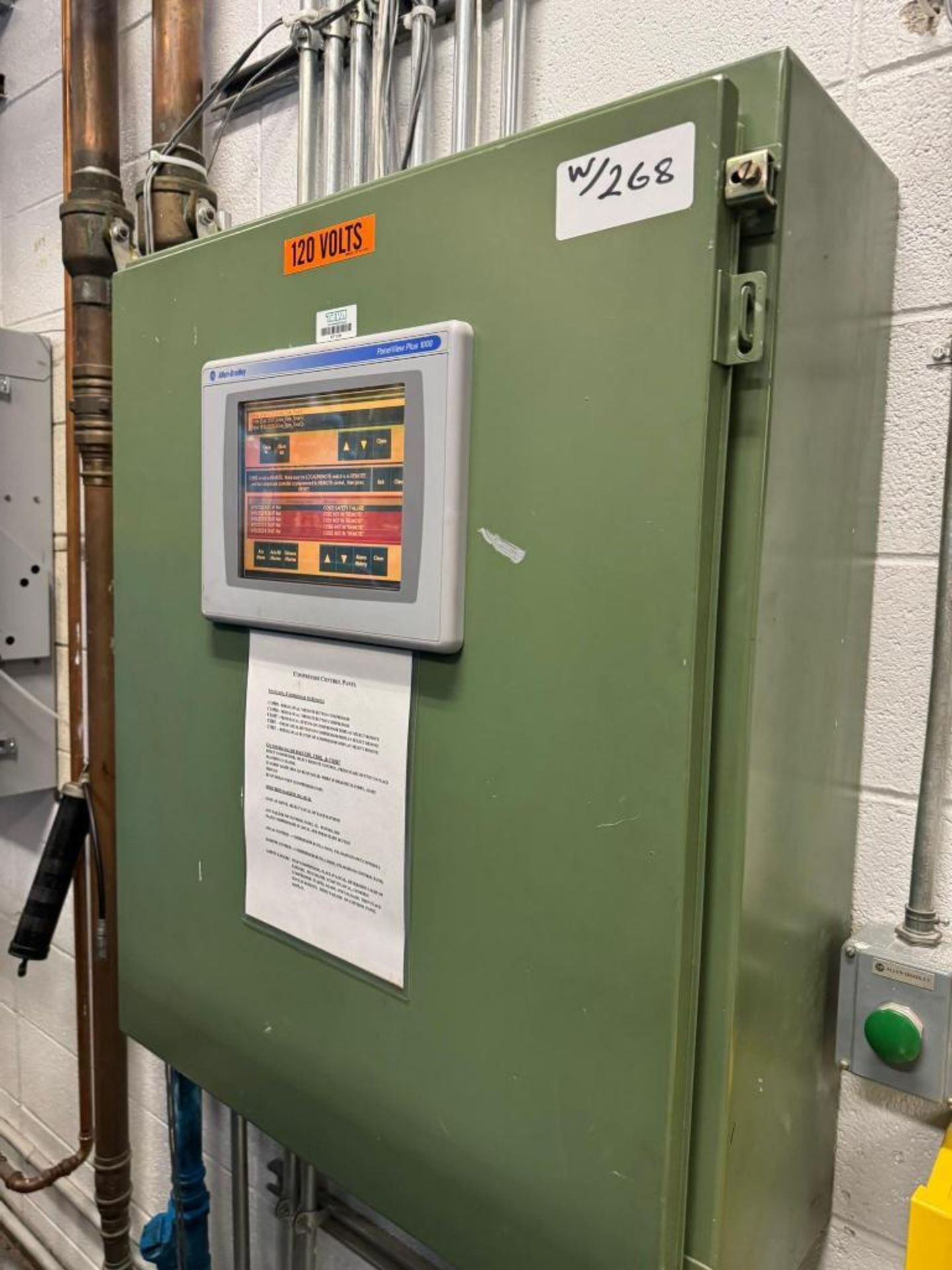 Kobelco 200hp Rotary Screw Air Compressor, Model KNW-1-F/H, Serial ...