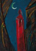 Gil Schlesinger (25. März 1931 - 25. März 2024) o.T., 1984, Acryl auf Pappe