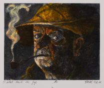 Jürgen Wenzel (1950 - 8. Dezember 2023) Selbst nach van Gogh, 44178, Mischtechnik