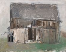 Axel Wunsch (1941) Meine Scheune, 2014, Öl auf Leinwand