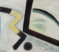 Gil Schlesinger (25. März 1931 - 25. März 2024) Golf, 1979, Öl auf Leinwand