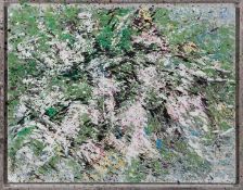 Gerda Lepke (1939) Spirablüten, April 2011, Öl auf Leinwand