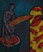 Gil Schlesinger (25. März 1931 - 25. März 2024) o.T., 1984, Acryl auf Papier