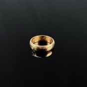 Diamant Ring, 750/18k Gelbgold (getestet), Gesamtgewicht 5,57g, Diamant um 0,05ct., innen beschrift