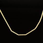 Flachpanzerkette, 333/8k Gelbgold (punziert), 5,2g, Ringverschluss, Länge 61cm