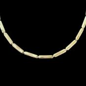 Kette mit beweglichen Gliedern, 585/14k Gelbgold (punziert), 10,13g, Karabinerverschluss, Länge ca.