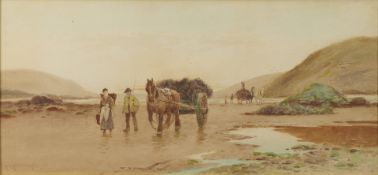 Haslegrave, Adelaide L.: 2 Aquarelle, Tag an der Küste