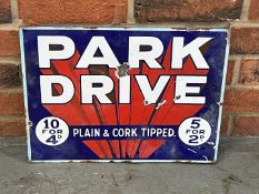Park Drive Enamel Flange Sign