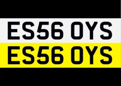 &nbsp; ES56 OYS Registration Number&nbsp;