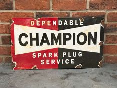 Champion Spark Plugs Enamel Sign