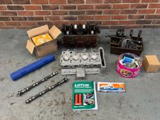 Lotus Twin Cam Head, Ford Engine Parts and Trolley&nbsp;