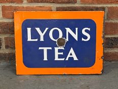 Lyons Tea Enamel Flange Sign&nbsp;
