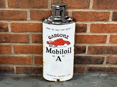 Gargoyle Mobiloil “A” Canister Enamel Sign