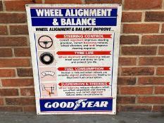 Goodyear Alignment and Balance Tin Sign