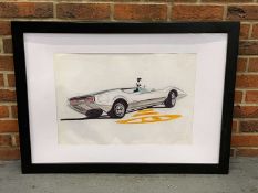 Albert McNea Original Framed Concept Art Work of a Cougar&nbsp;