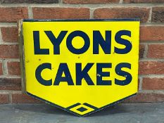 Lyons Cakes Enamel Flange Sign