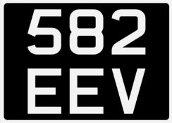 &nbsp; 582 EEV Registration Number