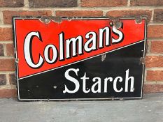 Colmans Starch Enamel Sign