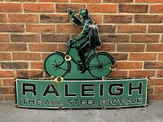 Raleigh The All Steel Bicycle Enamel Sign
